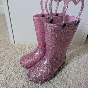 Western Chief Toddler Pink Glitter Size 5 Lights Up